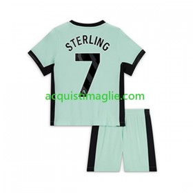 Divisa di Calcio Chelsea Raheem Sterling 7 Bambino Terza 2023/2024